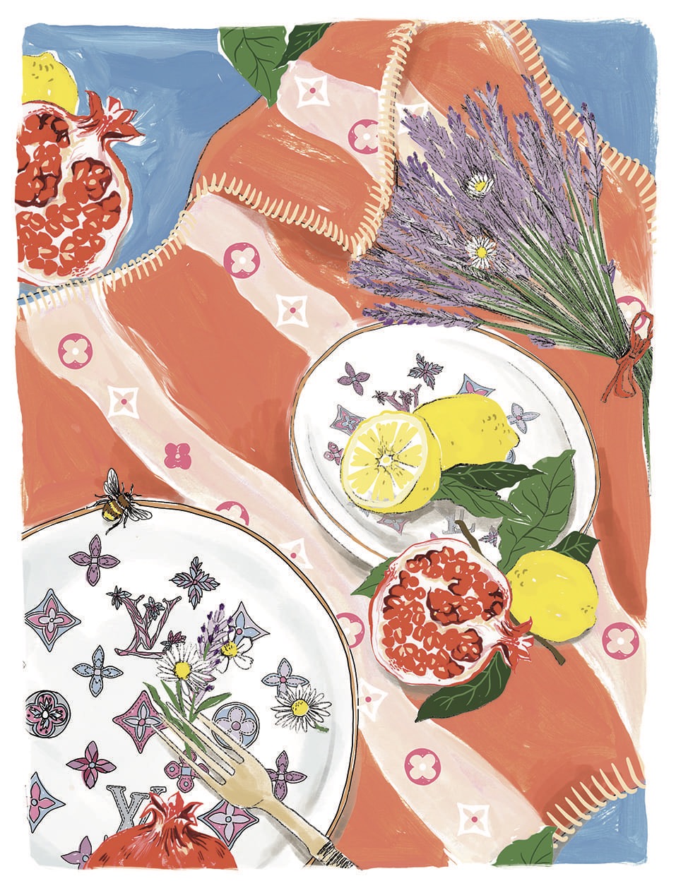LOUIS VUITTON  - Illustration by MANON CARDIN